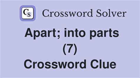 place apart crossword clue|place apart 7 crossword.